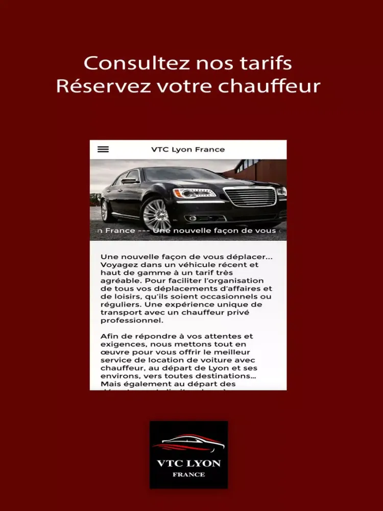VTC Lyon France iPad 应用截图