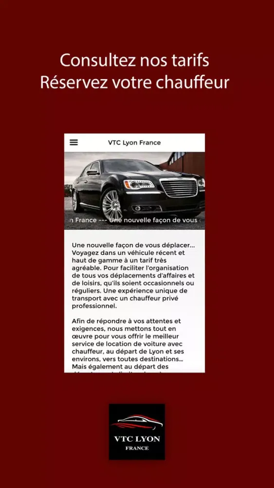 VTC Lyon France应用截图