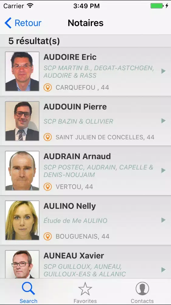 Скриншоты Annuaire des notaires Nantes