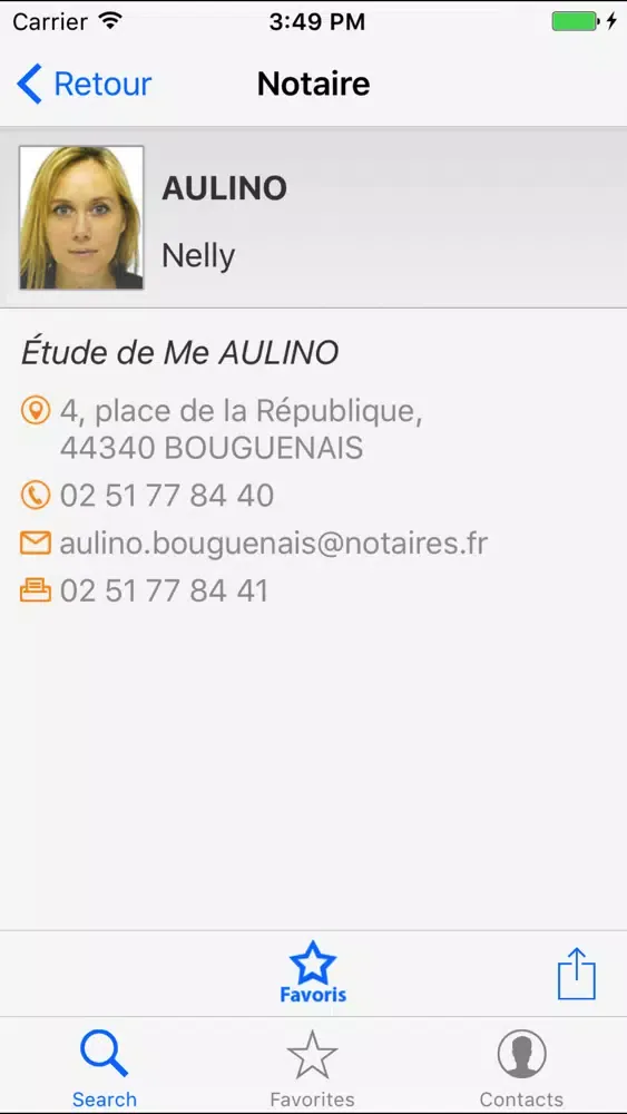 Скриншоты Annuaire des notaires Nantes