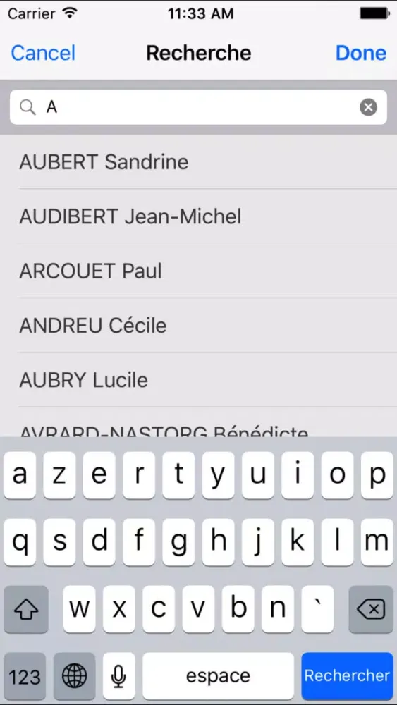 Captures d'écran de Annuaire des Notaires de Poitiers