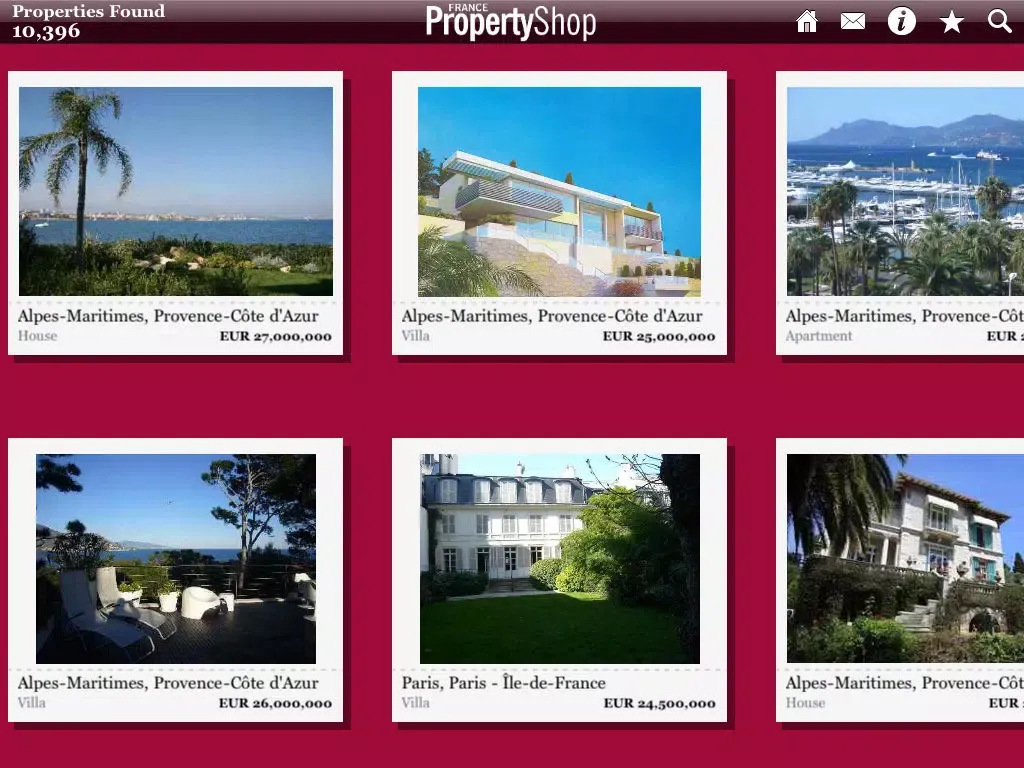 France Property Shop iPad  Screenshots