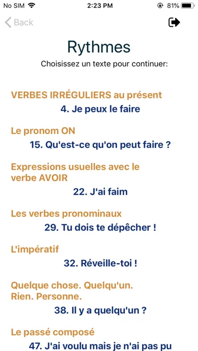 Ảnh chụp màn hình của Le Français Fluide