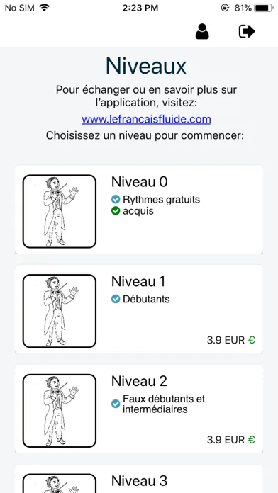 Ảnh chụp màn hình của Le Français Fluide