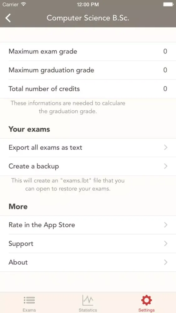 Tangkapan skrin Libretto - personal record book for you grades