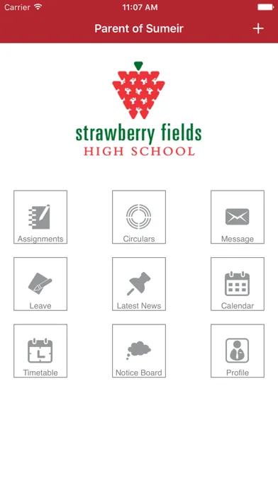 Tangkapan skrin Strawberry Fields High School