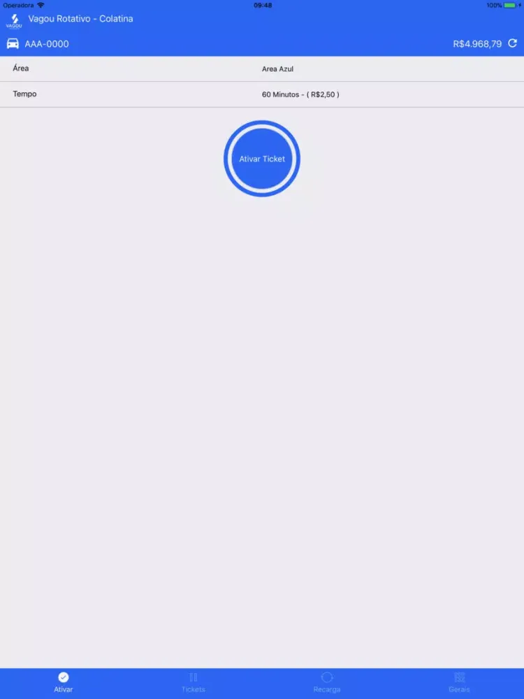 Franco Park Rotativo Intelig. iPad 应用截图