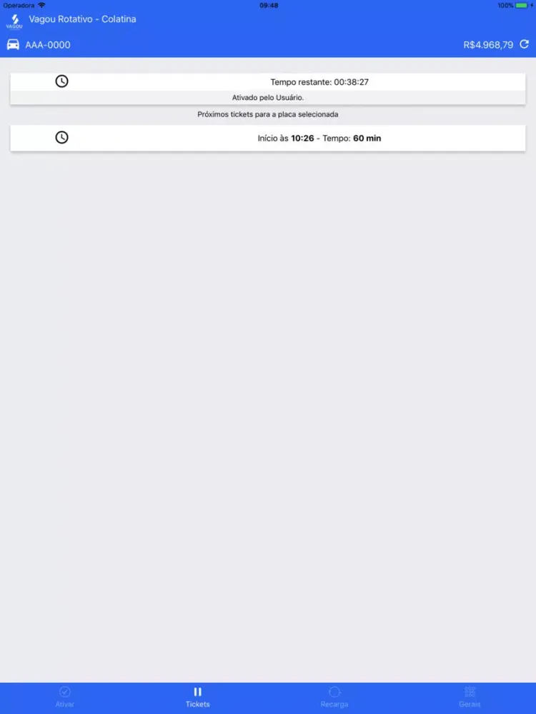 Franco Park Rotativo Intelig. iPad 应用截图