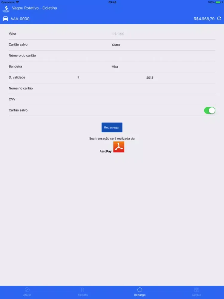 Franco Park Rotativo Intelig. iPad 应用截图