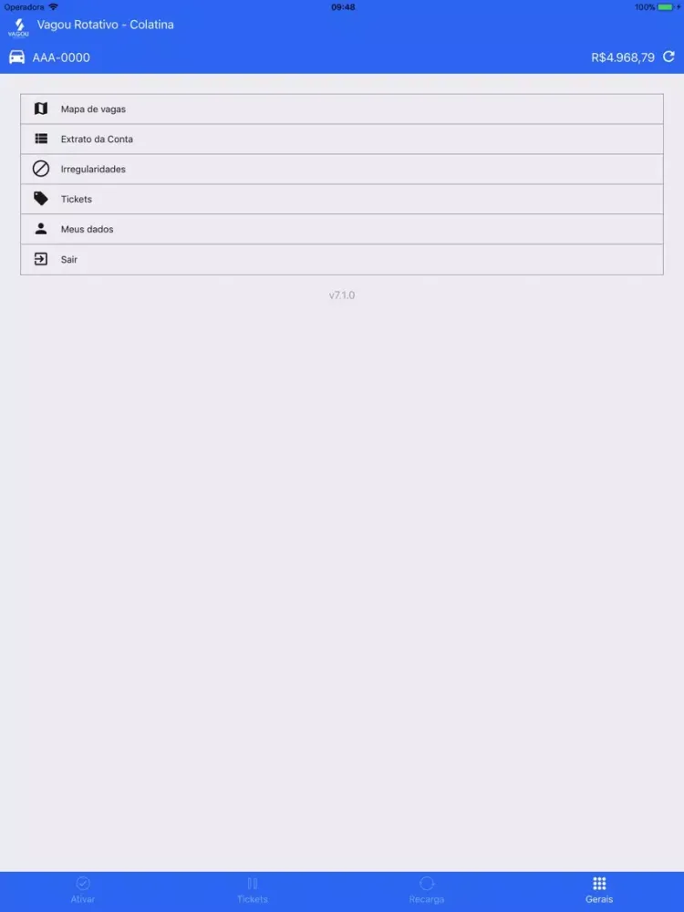Franco Park Rotativo Intelig. iPad 应用截图
