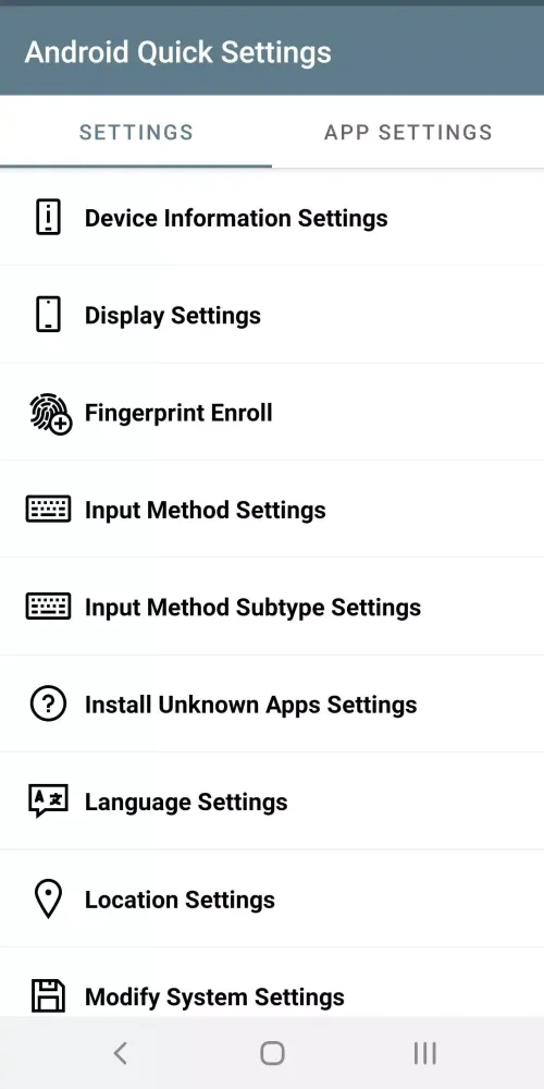 Android Quick Settings Screenshots