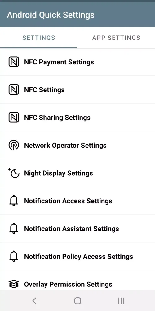 Android Quick Settings Screenshots