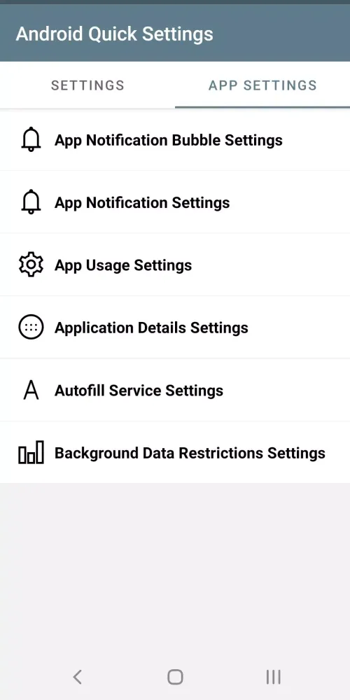 Android Quick Settings Screenshots
