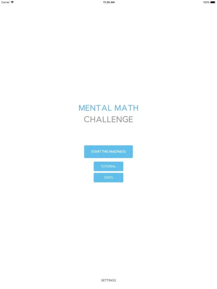 Mental Math Challenge iPad  スクリーンショット