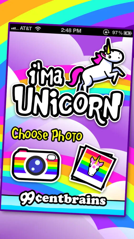 Скриншоты I'ma Unicorn - Amazing Glitter Rainbow Sticker Camera!