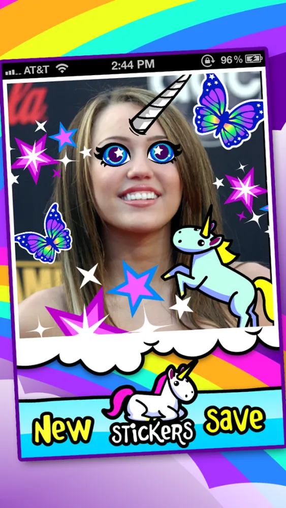 Скриншоты I'ma Unicorn - Amazing Glitter Rainbow Sticker Camera!