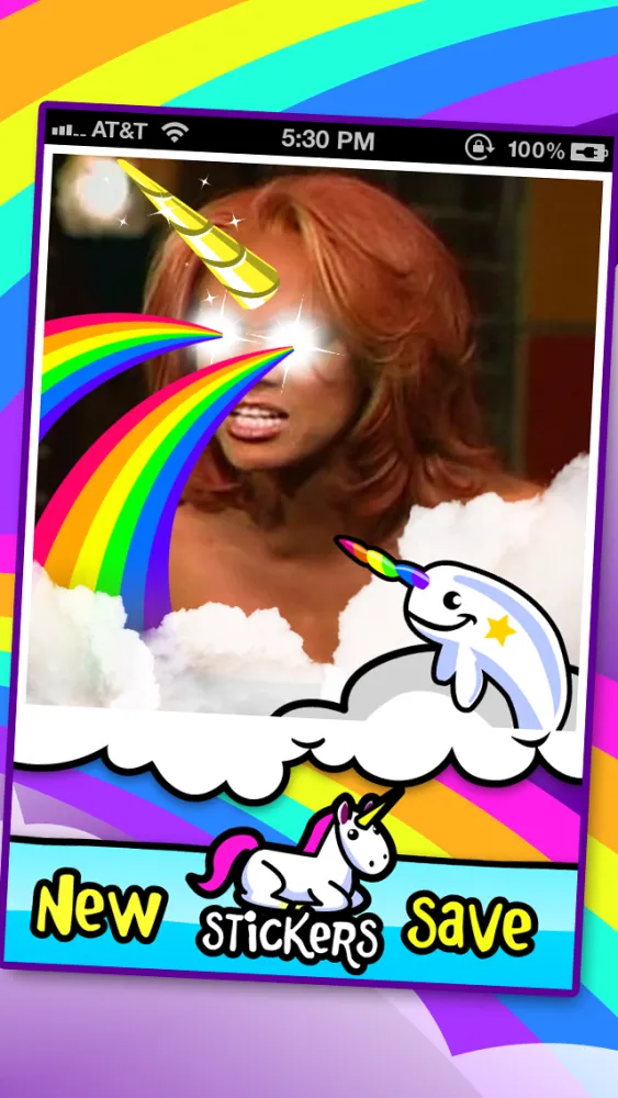Скриншоты I'ma Unicorn - Amazing Glitter Rainbow Sticker Camera!