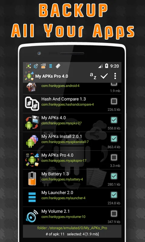 My APKs Pro स्क्रीनशॉट