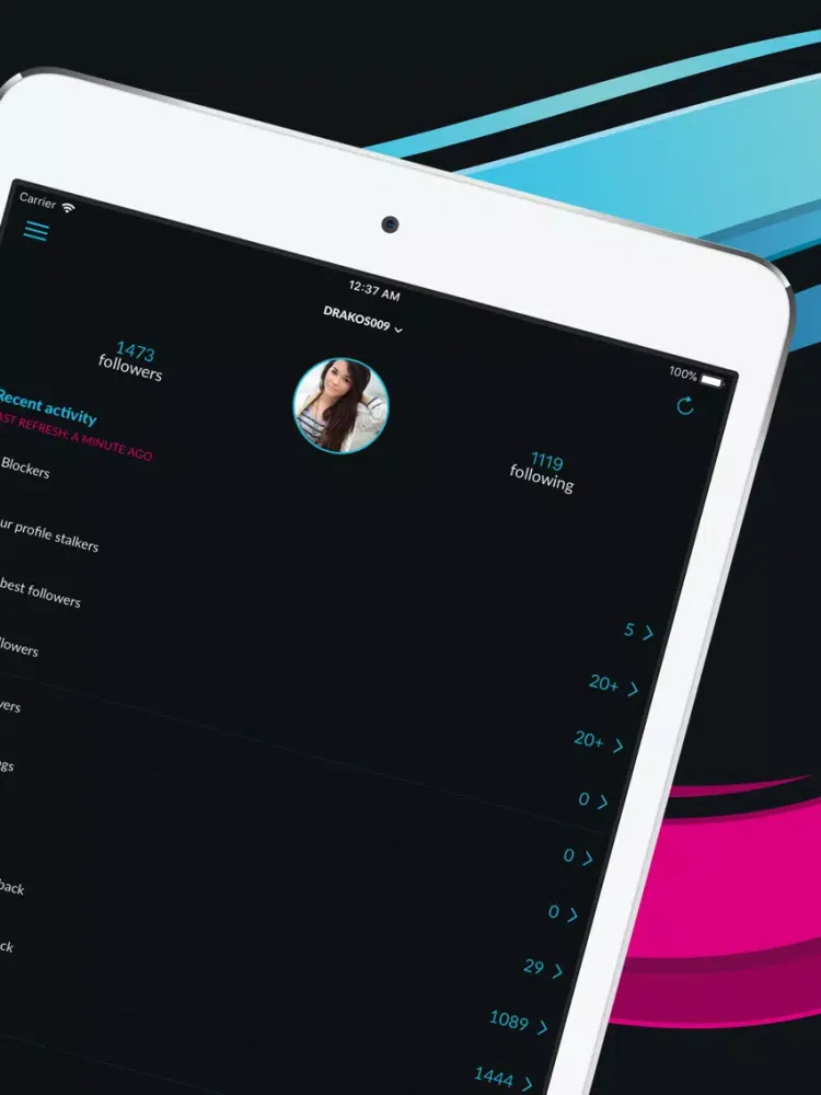 Capturas de pantalla de Blockers Spy for Instagram iPad 