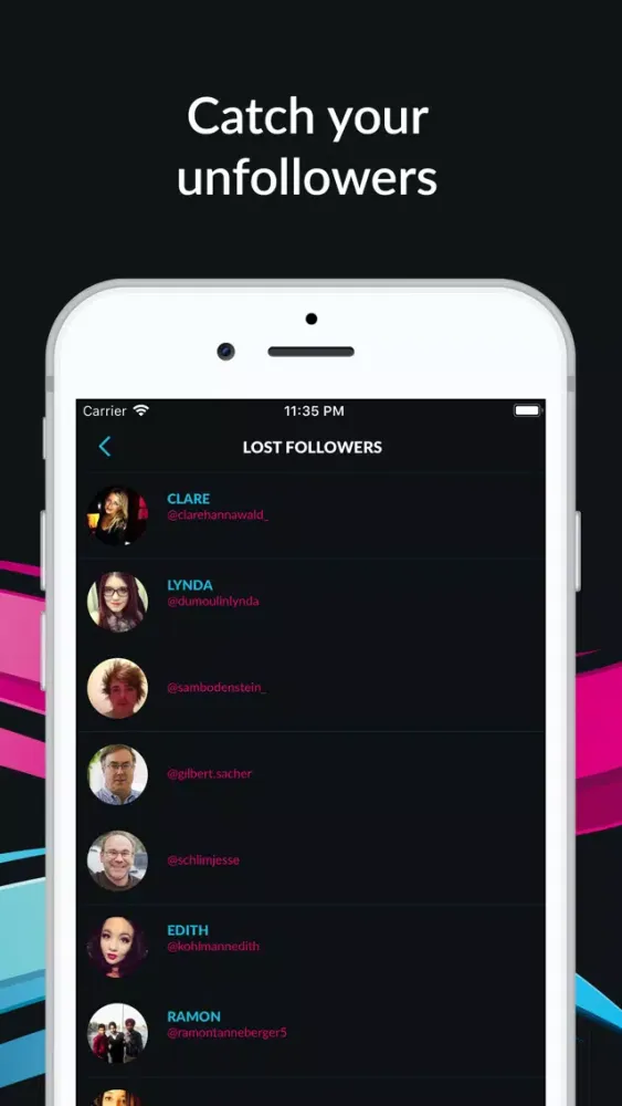 Capturas de pantalla de Blockers Spy for Instagram