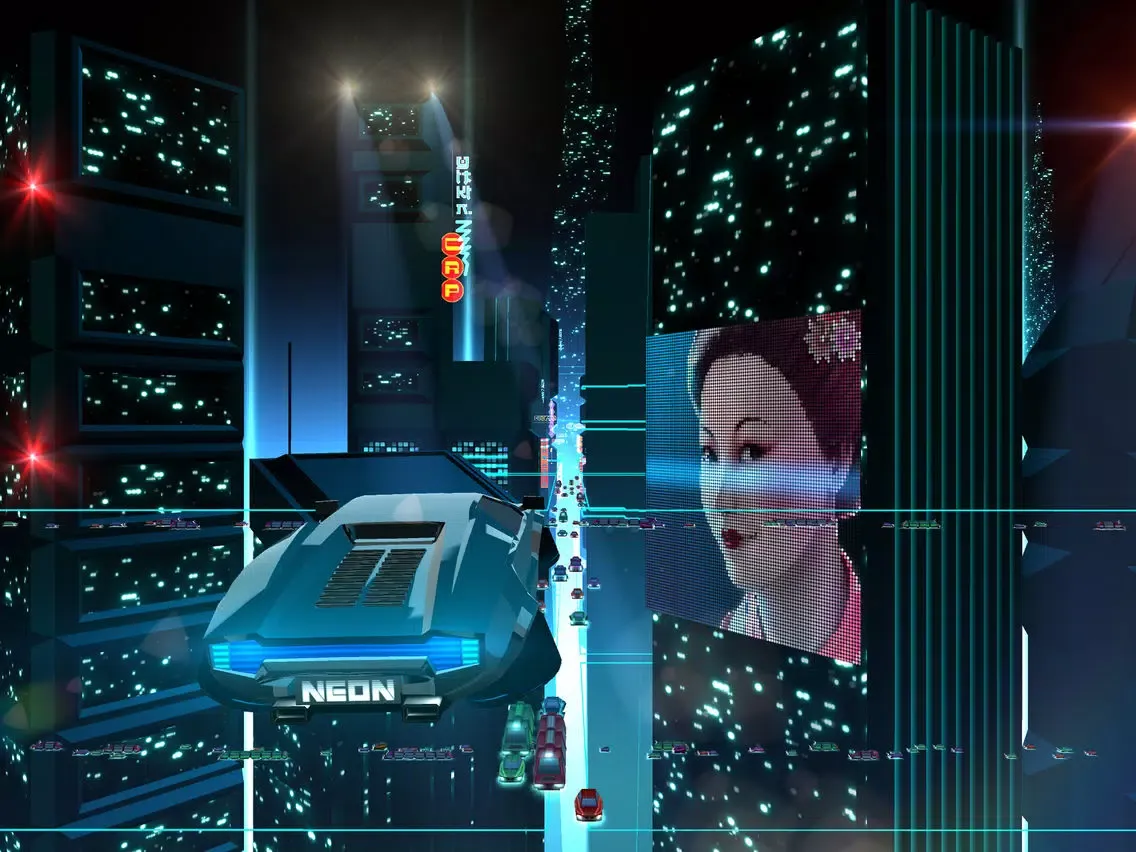 تصاویر Neon Drive - '80s style arcade iPad 