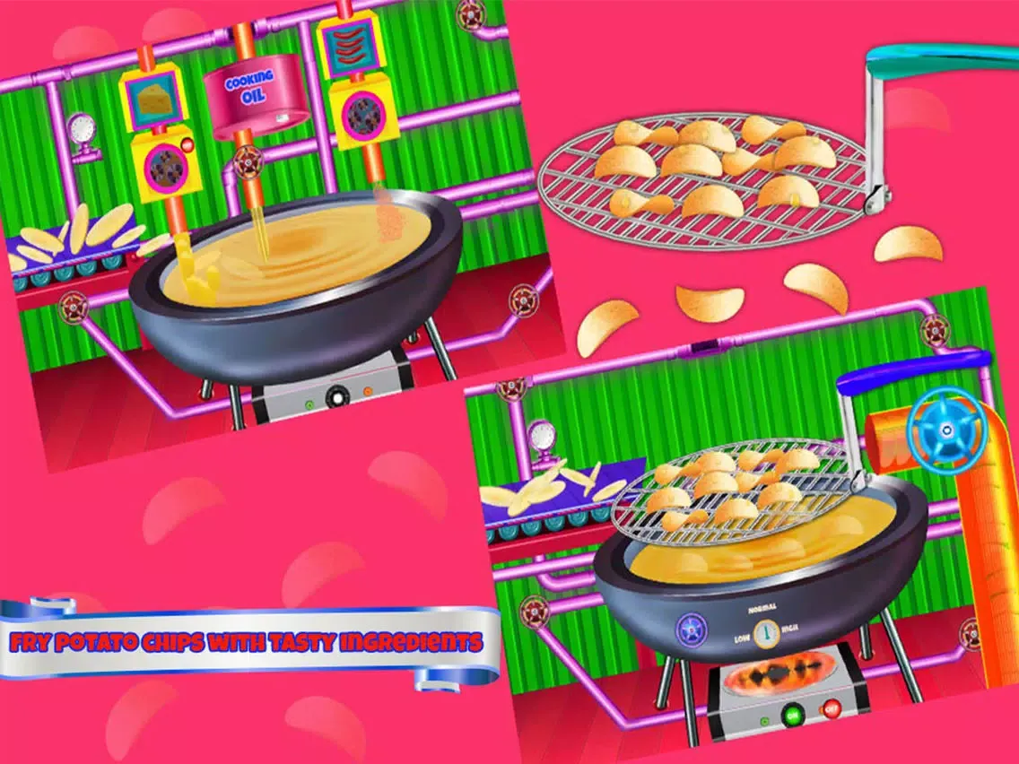 Ảnh chụp màn hình của Chips Factory Cooking Games iPad 