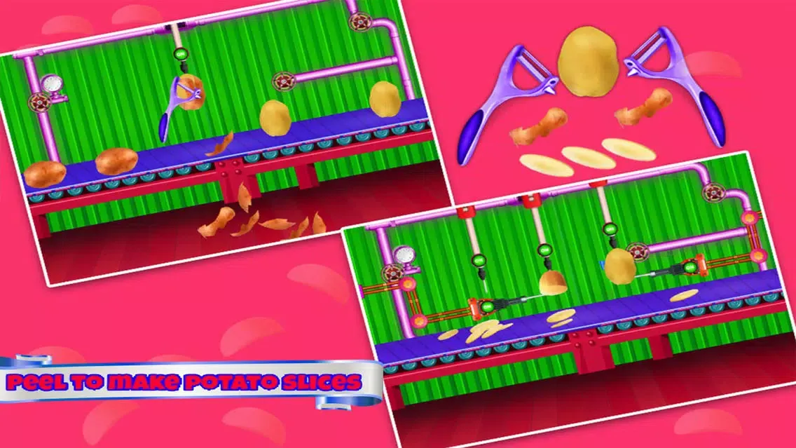 Ảnh chụp màn hình của Chips Factory Cooking Games