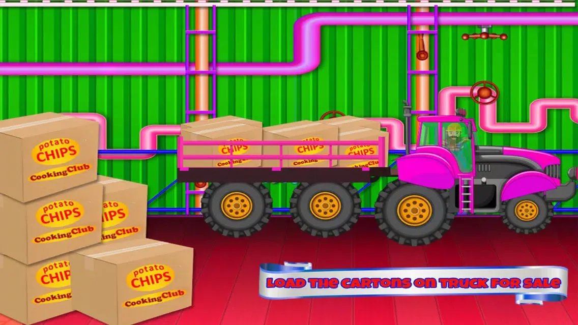 Ảnh chụp màn hình của Chips Factory Cooking Games
