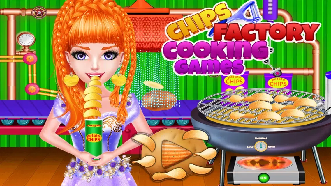 Ảnh chụp màn hình của Chips Factory Cooking Games
