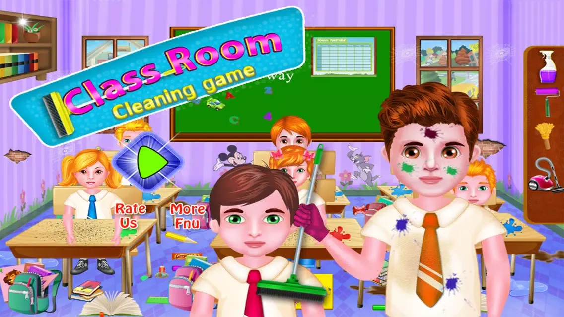Classroom Cleaning Games স্ক্রিনশট
