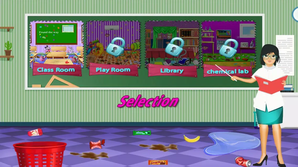 Classroom Cleaning Games স্ক্রিনশট