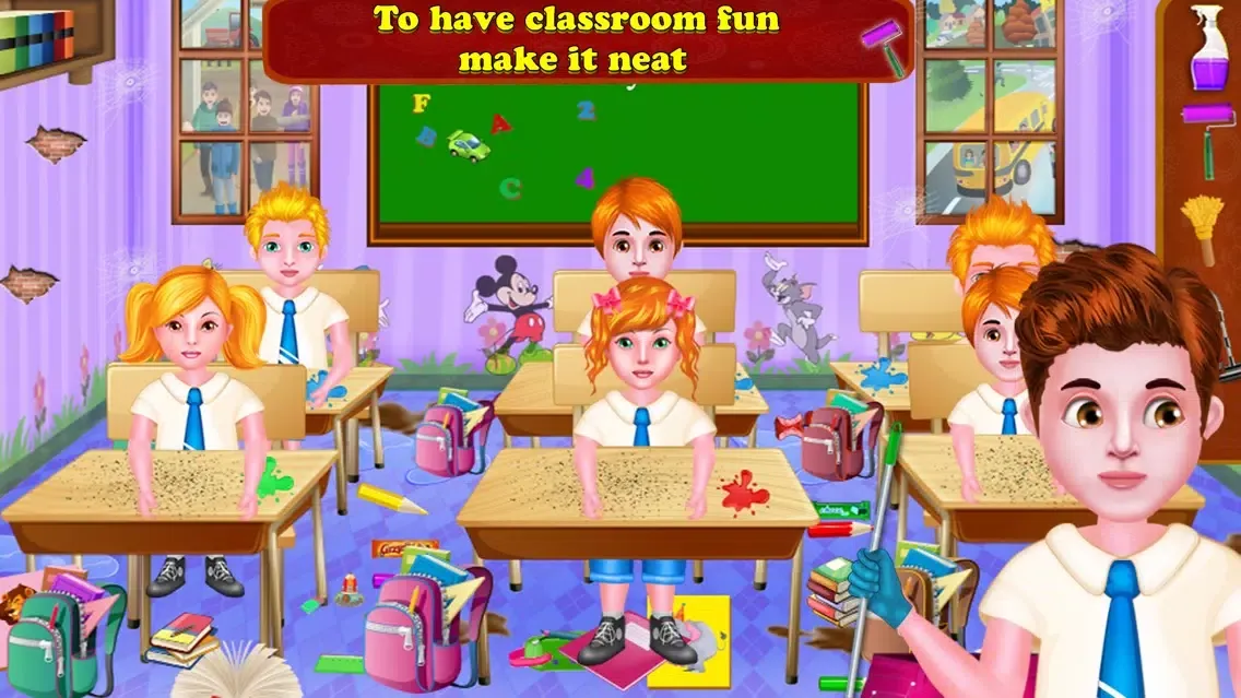 Classroom Cleaning Games স্ক্রিনশট