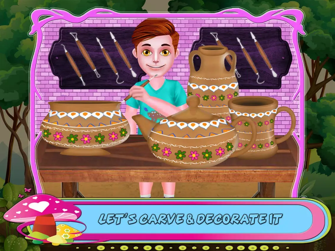 Tangkapan skrin Create Pottery Factory Game iPad 