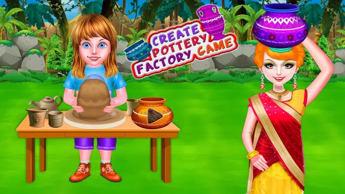 Tangkapan skrin Create Pottery Factory Game