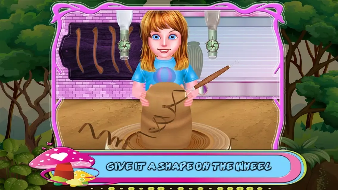 Tangkapan skrin Create Pottery Factory Game