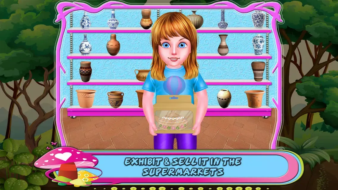 Tangkapan skrin Create Pottery Factory Game