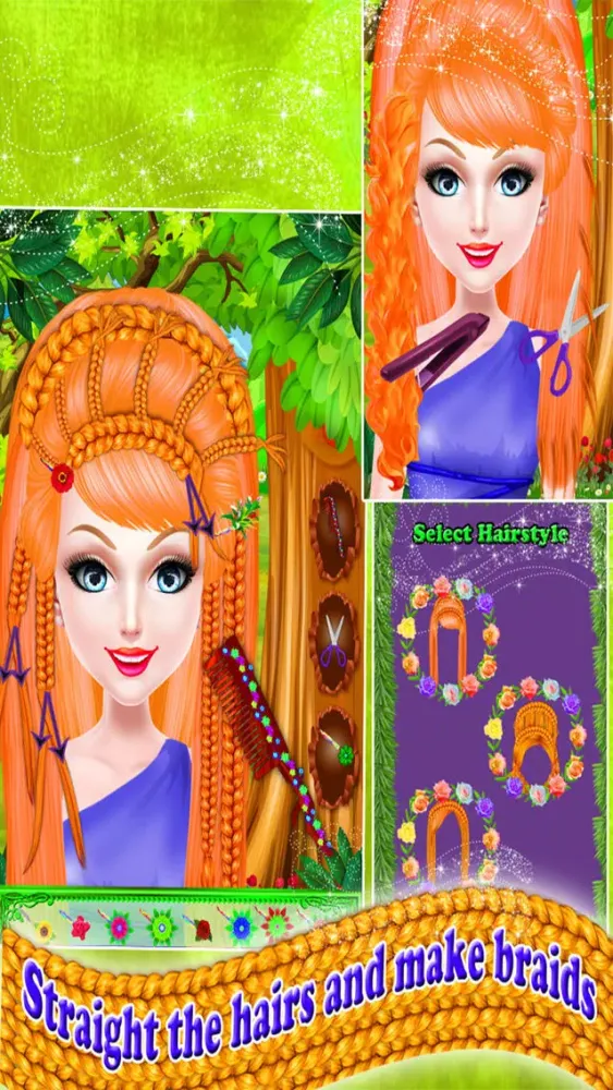 Fairy Princess Braided Hairstyles 스크린샷