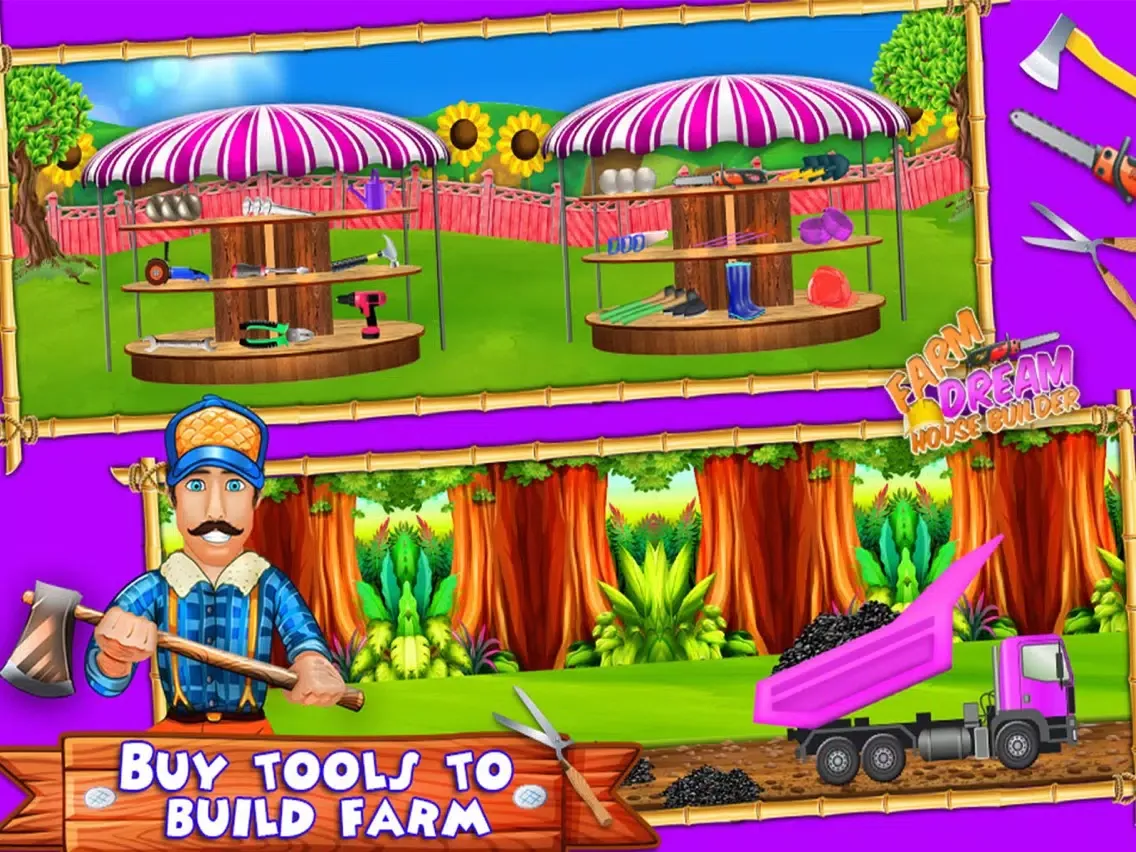 Screenshot di Farm Dream House Builder iPad 
