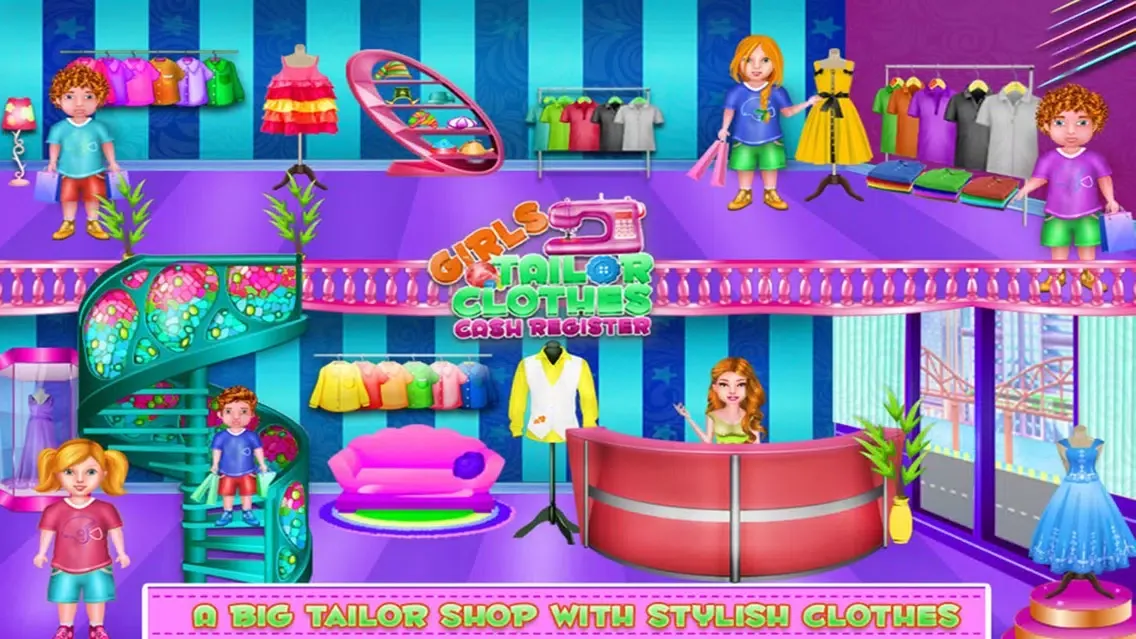 Girls Tailor Clothes Cash Register Screenshots