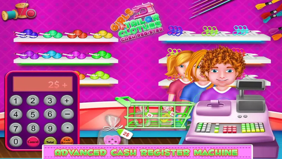 Girls Tailor Clothes Cash Register Screenshots