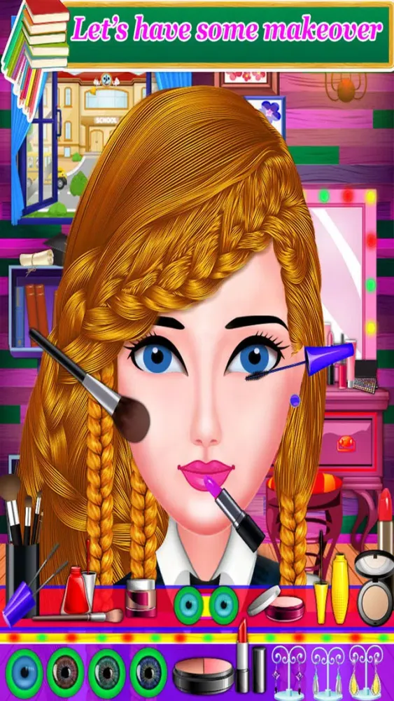تصاویر School Girls Braided Hairstyles