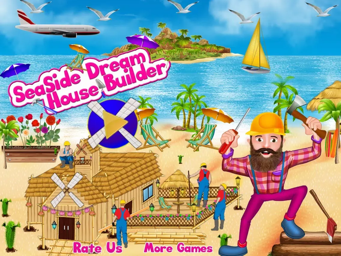 Seaside Dream House Builder iPad 應用截圖