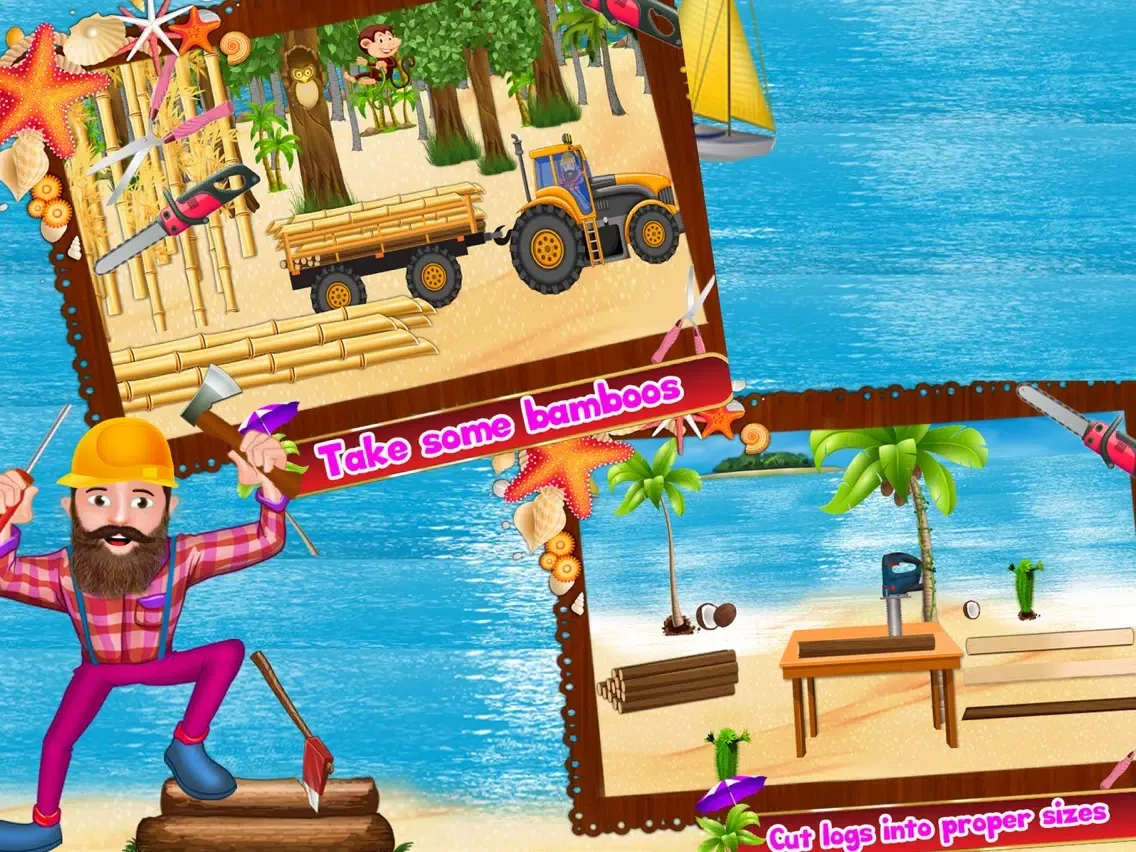 Seaside Dream House Builder iPad 應用截圖