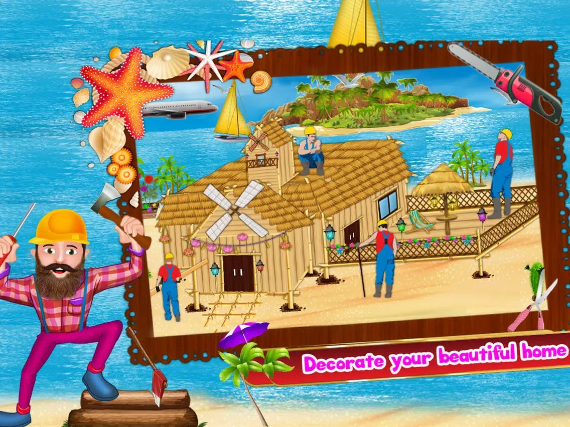 Seaside Dream House Builder iPad 應用截圖