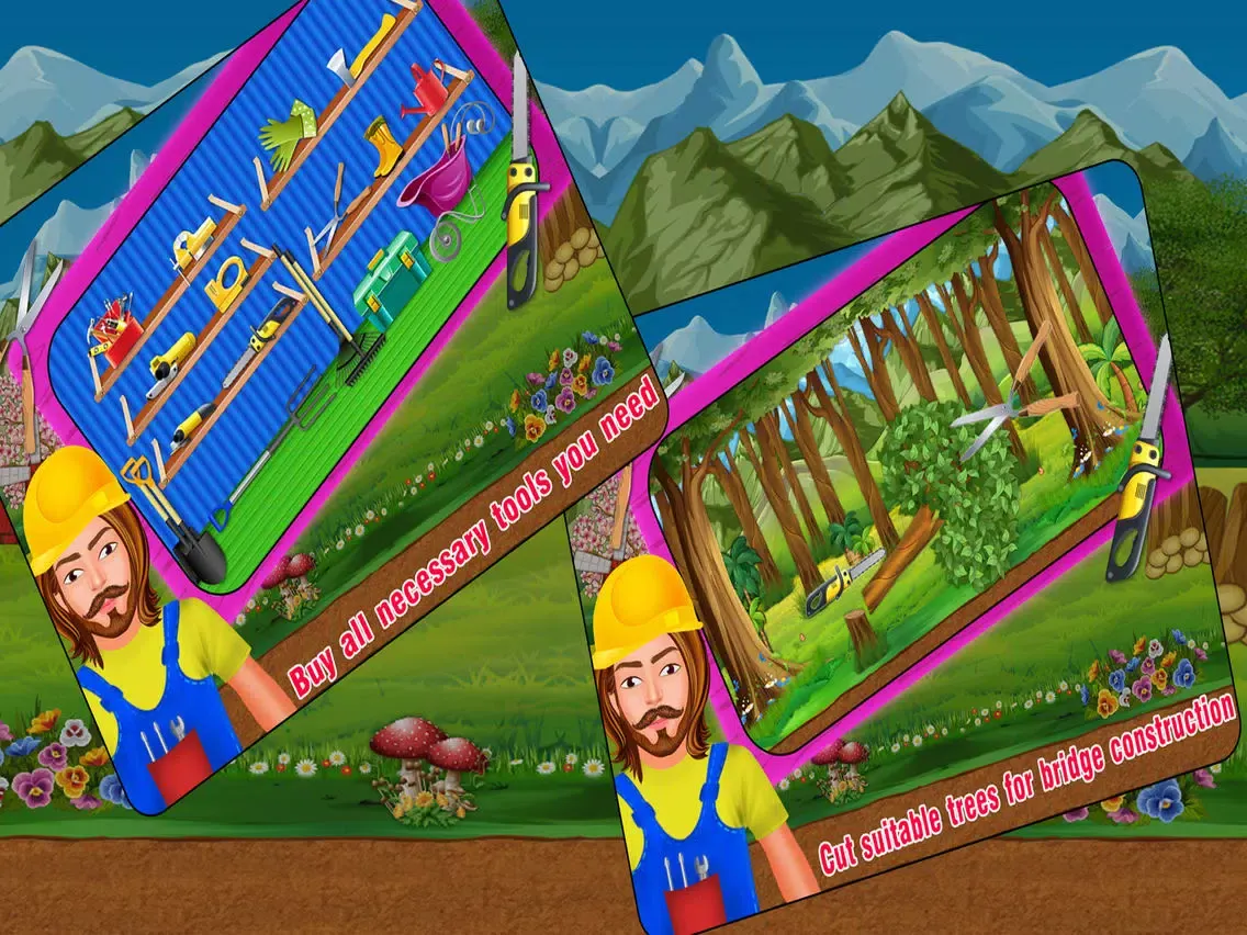 Village Farm Bridge Builder iPad  Screenshots