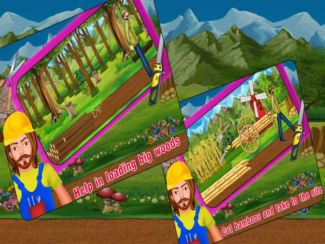 Village Farm Bridge Builder iPad  Screenshots