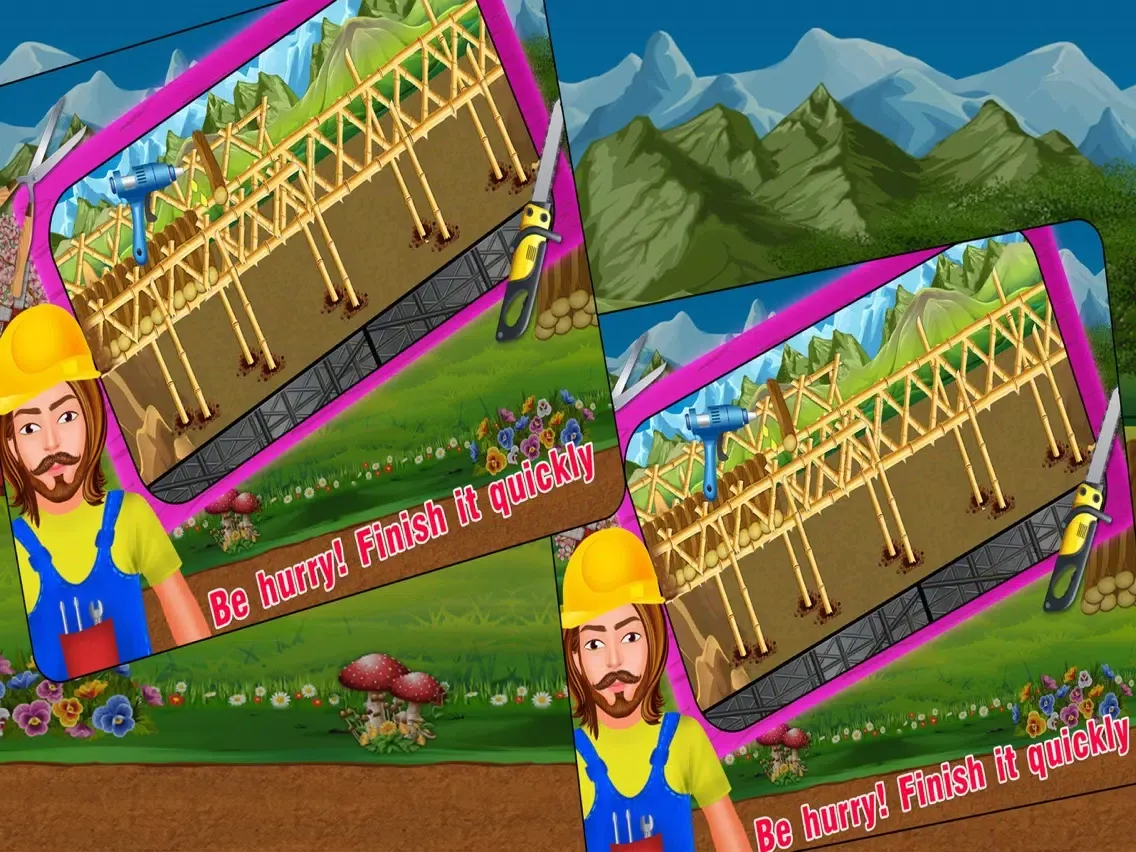 Village Farm Bridge Builder iPad  Screenshots