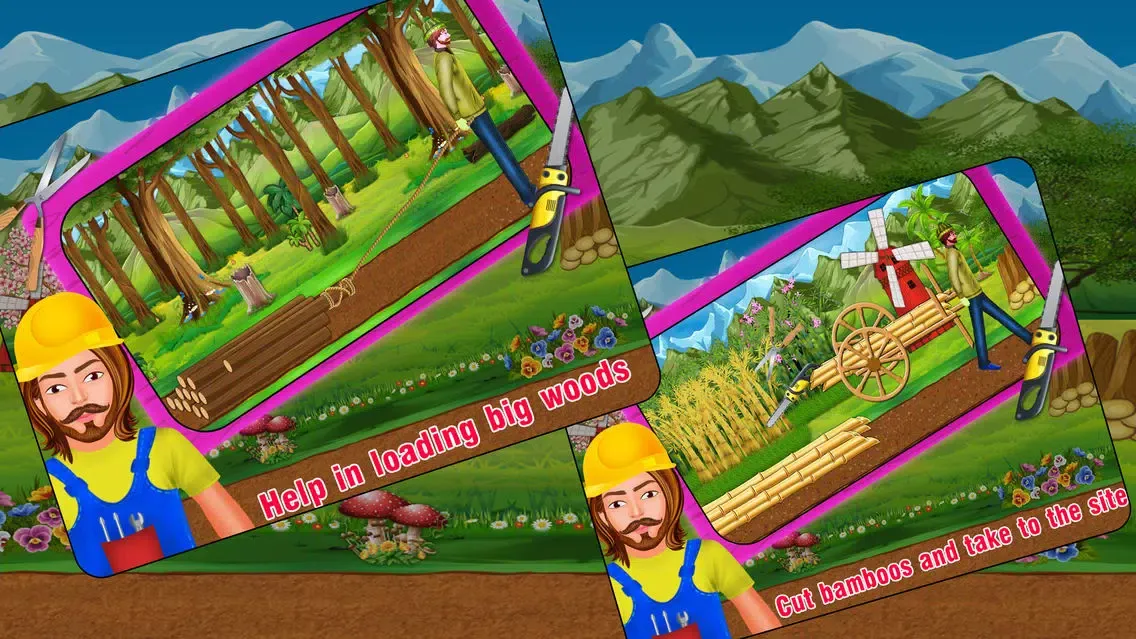 Village Farm Bridge Builder Screenshots