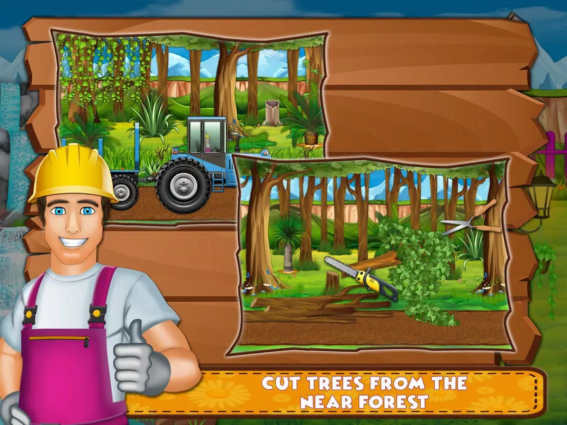 Village Farm House Builder iPad  스크린샷