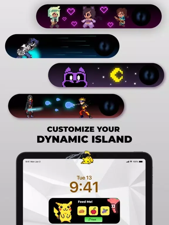 Ảnh chụp màn hình của Pixel Pets for Dynamic Island, iPad 